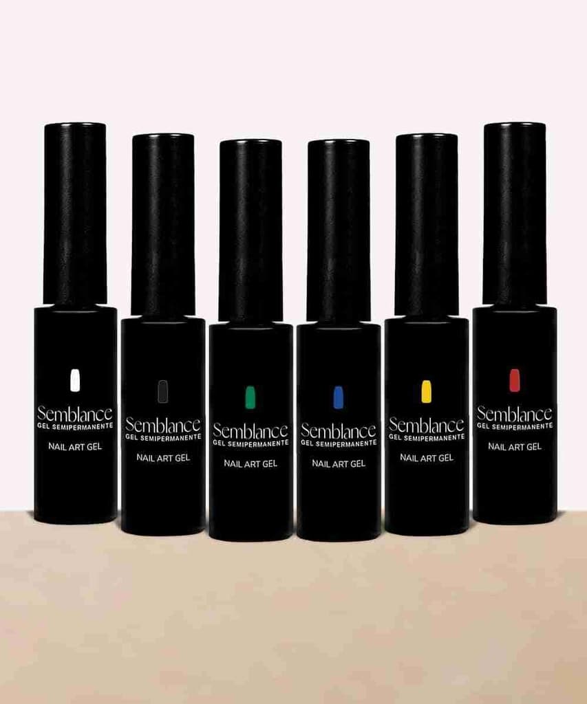 Kit Nail Art Gel 6pezzi