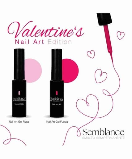 Kit Nail Art Gel 2 pz fucsia e rosa